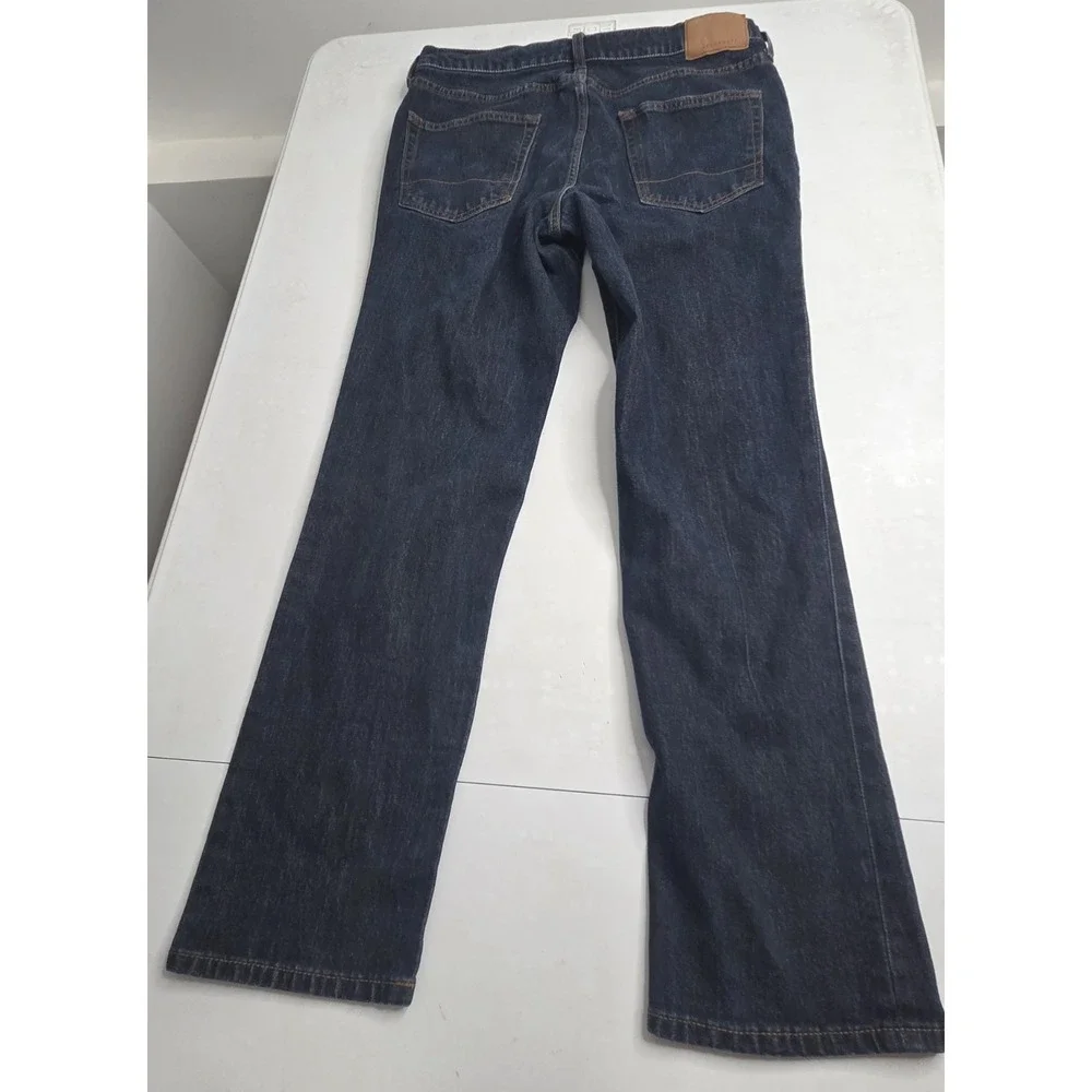 AEROPOSTALE Mens Straight Leg Jeans 32x30 Dark Wash Stretch Blue Denim Pants